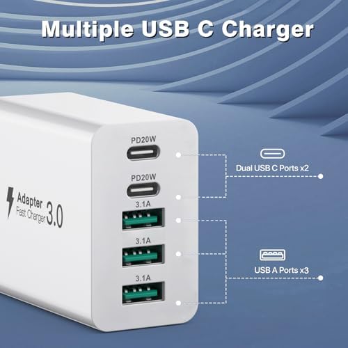 Power Up Your Productivity with the Ultimate 210 W USB-C Fast Charging Hub: Versatile 8-Port Ga N Charging Station with PD 65 W Adapter for Seamless Compatibility Across Mac Book, Dell Laptops, i Phone 16/15, and Galaxy S22/S23 – Your Essential Power Solution for Home and Office Efficiency
