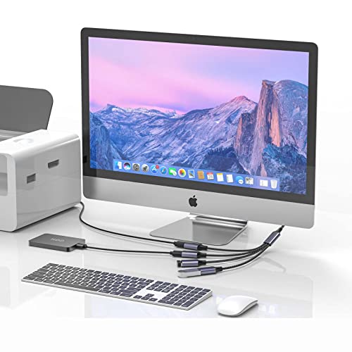 Fidioto 6.6 ft USB Extension Cable Splitter – Expand Your Connectivity with 1 Male to 4 Female Ports for Effortless Data Transfer and Charging – Ideal USB Hub Adapter for Printers, Keyboards, Flash Drives, Play Station, Laptops, and More, Ensuring Superior Compatibility and High-Speed Performance for All Your Peripheral Devices