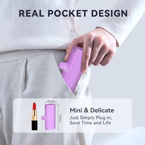 Ultra-Compact 5000 m Ah Power Bank with Built-in USB C Cable for i Phone 15 Pro Max – Reliable Portable Charger for i Phone 14/13, Samsung, Google, and More – Fast Charging Solution for On-the-Go Power Needs (Black)