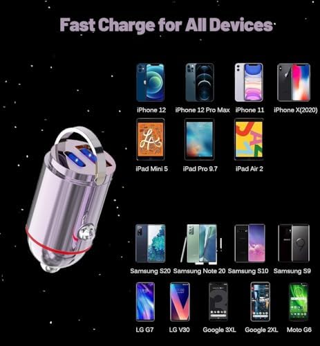 Rapid Charge Dual-Port USB Car Charger Adapter – PD45 W & QC3.0 for i Phone 16 Pro Max, i Pad, Samsung – Sleek Golden-Transparent Design for Ultimate Compatibility – Smart Circuitry Protection for Safe, Efficient Power on the Go – Compact & Lightweight Automotive Accessory for Road Trips and Daily Commutes
