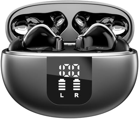 YYK Q10 Black Clip-On Translation Earbuds – Effortless Real-Time Multilingual Communication with Wireless Convenience, HD Music Streaming, Noise Cancellation, and Long Battery Life for Travel and Business Excellence