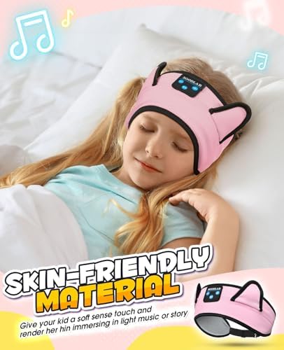 Premium Safe Listening Kids Headphones – Versatile Bluetooth & Wired Connectivity – Ultra-Comfort Stretchy Headband for Secure Fit – Travel-Friendly Audio Gear for Toddlers and Babies – Exceptional Device Compatibility – Lightweight, Durable Design for Everyday Adventures