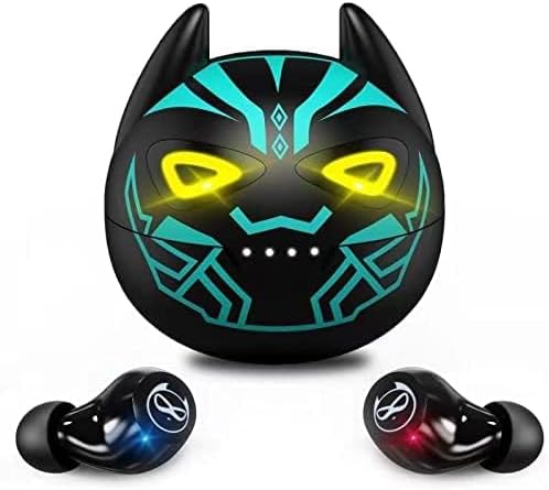 Adorable Kids’ Wireless Earbuds with Bluetooth 5.0 – Waterproof Sport Stereo Earphones for Seamless Connectivity and Enhanced Audio Experience – Perfect for Music, Gaming, and Learning on i Phone/Android – Fun, Durable Design with Noise Reduction and Built-in Mic