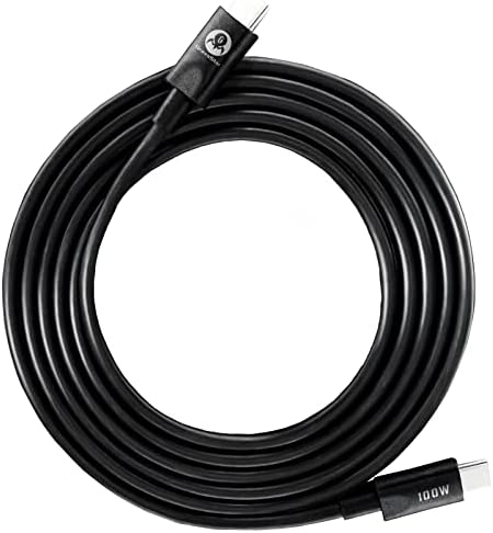High-Speed Grava Star 100 W USB C to USB C Charging Cable – 1.5 ft Nylon Braided PD 5 A Cord for Ultimate Device Compatibility with Samsung S22, Note 20, i Pad Pro, Mac Book, LG, and Google – Premium Durability and Rapid Charge Efficiency