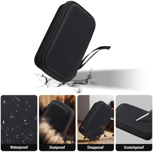 Ultimate Hard Shell Travel Case for UGREEN 25000 m Ah 145 W Power Bank – Superior Protection with Mesh Accessory Pocket and Secure Elastic Band – Waterproof and Durable EVA/Nylon Design for Travel Convenience – Soft Velvet Interior for Scratch Prevention – Case Only
