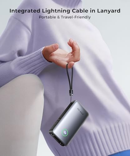 Revolutionary 25000 m Ah Ga N Power Bank with Dual Built-In Cables – Ultra-Fast 65 W Charging for i Phone 16, Samsung Galaxy, and Mac Book – Compact, Airline-Approved Design Perfect for Travel and Outdoor Adventures – Smart LED Display for Effortless Monitoring and Trickle Charging Mode – Certified Safe with 17-Layer Protection and Over 600 Charge Cycles – Ideal for Busy Professionals and Adventurers Alike