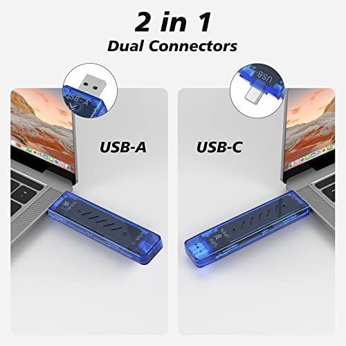 Ultra-Fast M.2 NVMe SSD Enclosure – Tool-Free USB 3.2 Gen 2 Adapter with 10 Gbps Transfer Rate, Compatible with PCIe SATA NGFF B+M Key Drives – Robust Aluminum Design for Efficient Storage Solutions and Enhanced Performance