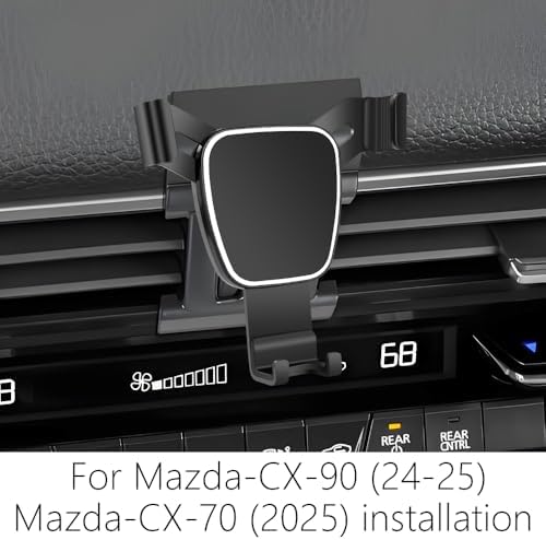 Mazda CX-90 and CX-70 2024-2025 Car Phone Holder – Premium Smartphone Mount with 360-Degree Rotation for Safe Navigation – Sleek Interior Accessory for Hands-Free Driving and Easy Installation