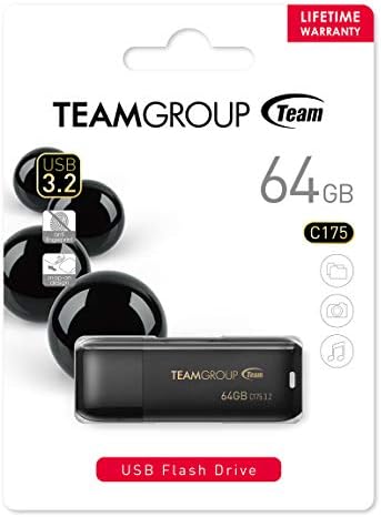 Maximize Your Data Storage with TEAMGROUP C175 128 GB USB Flash Drives – High-Speed Dual Pack for Effortless File Management and Compatibility Across All Devices, Stylish Matte Black Design for Professionals and Creatives, Reliable Performance Up to 100 MB/s, Perfect for Backups and On-the-Go Storage Solutions