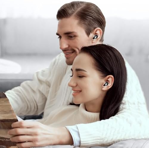 Kurdene Bluetooth 5.3 Wireless Earbuds – Featherweight Sports Earphones Delivering Rich Deep Bass and Crystal-Clear Call Clarity – Chic Light Blue In-Ear Headphones for Ultimate Comfort During Workouts and Daily Activities