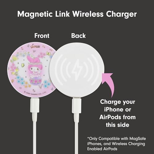 Sonix x Sanrio Hello Kitty & Care Bears Magnetic Mag Safe Charger for i Phone 12-16 Series | 6.5 ft USB-C Fast Wireless Charging Cable | Stylish, Playful, and Efficient Power Solution for Your Device