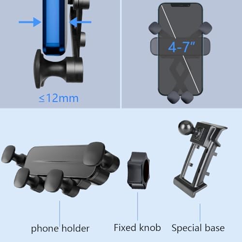 Premium Car Phone Holder Mount for Honda Accord 2008-2012 – Secure Mobile Device Cradle for Effortless Navigation and Hands-Free Use – Sleek No Bar Display Design, Easy Installation, and Enhanced Durability – Perfect for LX, LX-P, SE, EX, EX-L, and LX-S Models – Elevate Your Driving Safety with Optimal Viewing and Stability