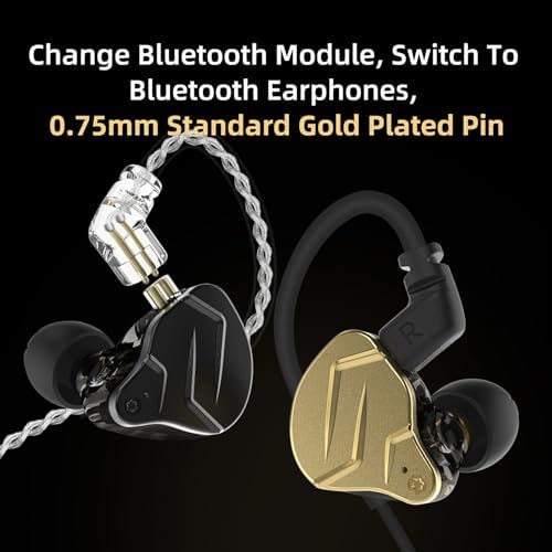 Discover the FEDAI KZ ZSN PRO X Hybrid In-Ear Monitors – Premium Bass Stereo Sound Earphones with Ergonomic Design, Featuring 1 BA + 1 DD for Unmatched Audio Fidelity, Durable Metal Build, Detachable Tangle-Free Cable, and Built-in Mic for Effortless Communication – Perfect for Audiophiles and Everyday Listeners Seeking Superior Sound Quality and Comfort