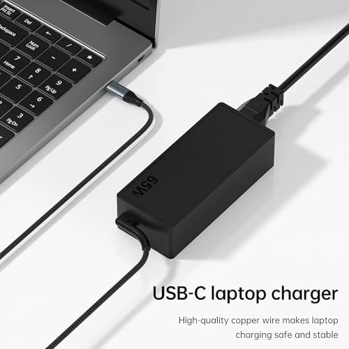 Universal 65 W USB-C Fast Charging Laptop Adapter for Lenovo, HP, Dell, Mac Book, ASUS & Samsung – Lightweight & Efficient Power Solution for On-the-Go Professionals and Travelers