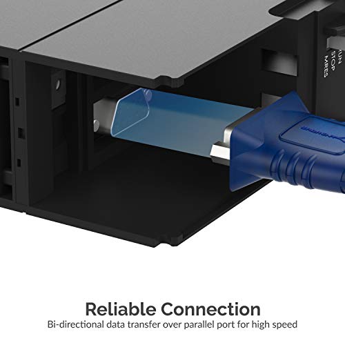 SABRENT USB-C to DB9 Serial RS-232 Adapter Cable (3 FT) – High-Speed Prolific PL2303 Chipset for Seamless POS, Modem, GPS, and Industrial Device Connectivity – Versatile USB 2.0 Solution for Legacy Device Integration with 1 bps to 12 Mbps Baud Rate – Durable, Portable, and Easy to Use