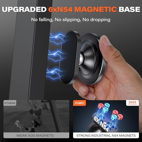 Premium A2 C All-Metal Magnetic Phone Holder for Mag Safe – Ultimate Gym Companion for i Phone 12-16, Featuring Dual Magnet Technology, Portable Design, and Stylish Durability – Perfect Workout Essential Gift for Fitness Enthusiasts