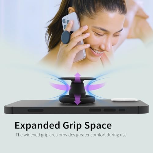 Vintage Gold One-Touch Phone Grip with Expanding Kickstand – Effortless Hands-Free Viewing, Comfortable Hold, and Wireless Charging Compatibility for Stylish Active Lifestyles – Secure Attachment and Enhanced Smartphone Usability