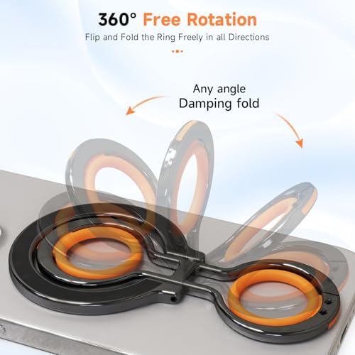 Transform Your Mobile Experience with the Innovative 360° Magnetic Phone Grip for Mag Safe – Tailored for i Phone 16 Pro Max, 15, 14, 13, and 12 Series – Advanced Silicone Finger Strap for Superior Drop Protection – Effortless Wireless Charging Compatibility – Sleek Aesthetic Enhances Device Style and Functionality – Experience Ultimate Versatility for Texting, Video Calls, and Streaming – Crafted from Premium Quality Materials for Long-Lasting Durability and Comfort – Upgrade Your i Phone Accessories and Elevate Daily Interactions!