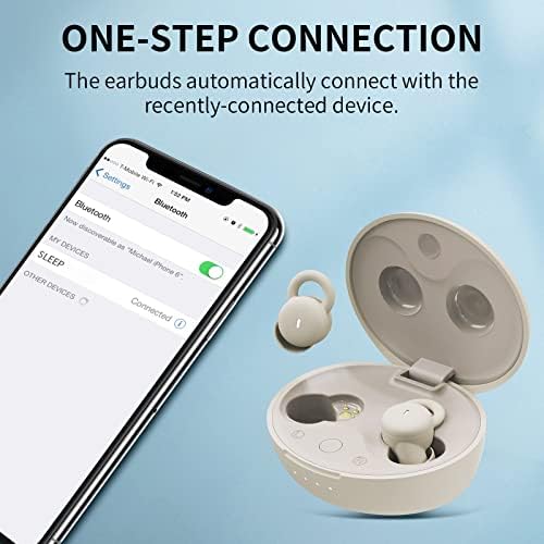 Ultra-Compact Bluetooth Sleep Earbuds for Side Sleepers – Discreet Noise-Blocking Wireless Headphones for Uninterrupted Rest and Active Lifestyles – Perfect for Travel, Sports, and Deep Sleep Comfort