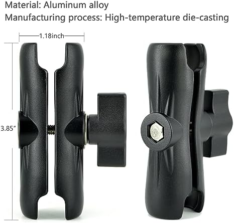 Heavy-Duty Aluminum Tablet Mount with Drill Base for 6.5″-12.9″ Devices – Versatile Holder for i Pad Pro/Mini, Vehicle & Home Use, 360-Degree Swivel for Optimal Viewing, Easy Installation and Enhanced Durability
