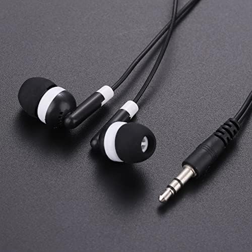 Bulk Pack of 50 Black Earbuds Headphones – Premium Sound Quality for i Phone, Android & MP3 Devices – Comfortable, Durable, and Ideal for Events or Promotions – Enhanced 3.5 mm Compatibility