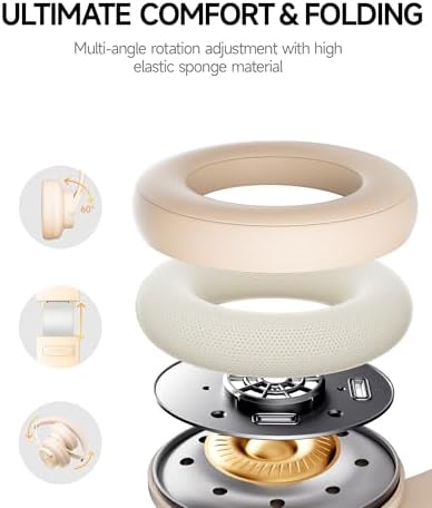 Transform Your Sound Experience with Picun B8 Over-Ear Wireless Bluetooth Headphones – Incredible 120-Hour Battery Life, Custom EQ Modes, and Powerful Deep Bass for Ultimate Immersion – Ideal for Travel, Office, and Daily Adventures in Chic Purple