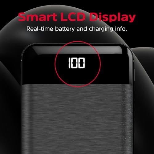 Energizer 20000 m Ah Power Bank: Ultra-Portable Fast Charging Battery Pack with LCD Display for i Phone 16/15/14/13/12 and Android Devices – Dual USB Output for Simultaneous Charging, Lightweight Design for Travel and Daily Use