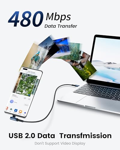 10 ft USB C to USB C Charger Cable (2-Pack) – 60 W Fast Charging Type C Cord with Right Angle Connector for i Phone 16, 15 Pro Max/Plus, Mac Book Air, Samsung S23 Ultra/S22, Note 20 – Superior Durability & Enhanced Ergonomics for Optimal Device Performance