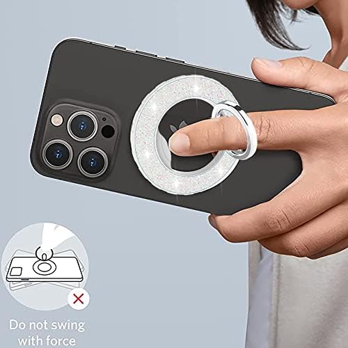 Magnetic Phone Ring Holder Stand – Adjustable Finger Grip with Enhanced Stability and Style for i Phone 12-15 Series – Collapsible Kickstand with Superior 80% Magnetic Strength, Sleek Blue Design for Wireless Charging Compatibility – Ultimate Protection and Versatile Angle Adjustment for Seamless Use