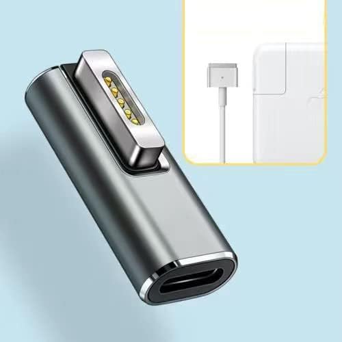 USB C to Mag-Safe 2 Adapter – 100 W PD Power Charger for Mac Book Pro & Air (2013-2015) – Compact & Lightweight Design with E-Mark Intelligent Chip for Reliable Charging – Lifetime Warranty Included – Fast Electric