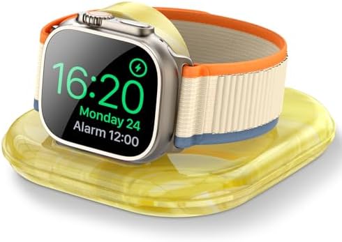 Elevate Your Apple Watch Charging Experience with Our Advanced Magnetic Dock – Ultra-Fast Charging Station for Series 2-10 and Ultra 1 2, Nightstand Mode Functionality, Compact Design for Travel, Superior Stability for Everyday Use, Effortless Power Delivery and Modern Aesthetic