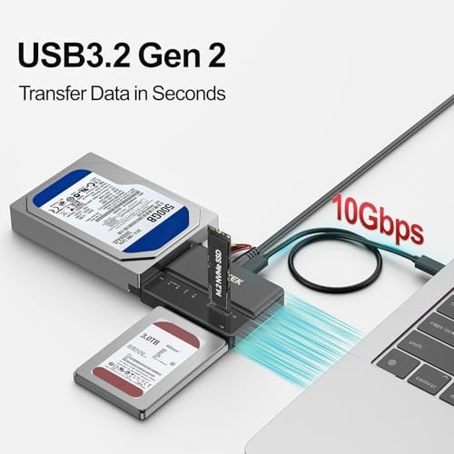 Unitek M.2 NVMe SSD Enclosure Adapter – Ultra-Fast 10 Gbps USB 3.2 Tool-Free External Hard Drive Reader, Versatile M Key Compatibility for M.2 and SATA SSDs, Compact Design for Effortless Portability and Enhanced Data Access
