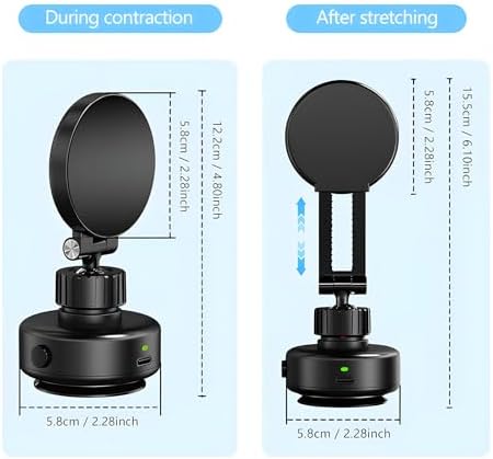 2025 Upgraded Magnetic Phone Holder for Car, 360 Rotatable Folding Vacuum Suction Phone Holder Stand for Dashboard, Windshield, Car, Gym, Car Cell Phone Holder for Android iPhone – Enhanced Compatibility and Speed