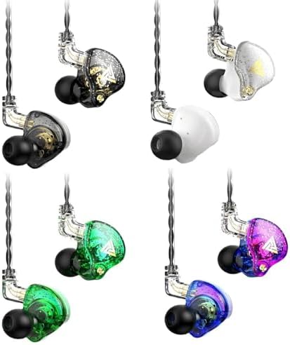AK6 PRO Wired Gaming Earbuds 2 Pack – Immerse Yourself in Hi-Fi Sound with 10 mm Dynamic Drivers, Deep Bass, and Advanced Noise Cancellation – Ergonomically Crafted for Ultimate Comfort in Stylish Black and Purple Finish, Universally Compatible with All Devices