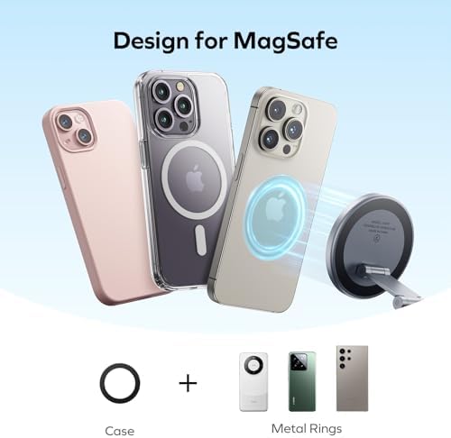 MOMAX Mag Safe Magnetic Car Phone Mount – Innovative 905° Rotating Holder for i Phone 15, 14, 13, 12 Pro Max & Mini – Ultimate Dashboard & Windshield Solution for Enhanced Safety and Effortless Navigation – Your Essential Driving Companion for Uninterrupted Connectivity
