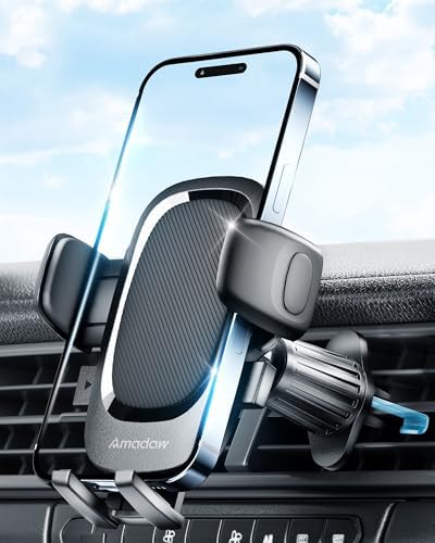 2025 Premium Car Vent Phone Holder Mount for Large Devices – Engineered for i Phone 16 & 15 Pro Max Compatibility, Featuring Ultra-Strong Hook Design and 1.62-Inch Wide Clamp for Secure Fit – Sleek Silicone Black Finish for Modern Vehicles – Effortless Installation with No Vent Damage – Perfect for Road Trips and Daily Commutes