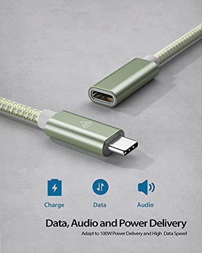 High-Speed USB C Extension Cable (20 Gbps Data Transfer, 240 W Fast Charging, 3.3 Ft) – USB 3.2 Type C Male to Female Adapter for i Phone 16, Pixel, PSVR2, Mac Book Air/Pro, and Dell XPS – Optimal Versatility & Enhanced Performance in a Sleek Red Design
