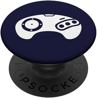 White Gaming Controller Navy Blue PopSockets Standard PopGrip – Enhanced Compatibility and Speed
