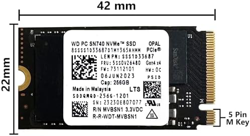 Unlock Unmatched Performance with Oemgenuine WDC SN740 256 GB M.2 NVMe SSD – Blazing Fast 4000 MB/sec Read Speeds for Steam Deck and More – Ideal Upgrade for Gamers and Professionals Seeking Enhanced Storage Solutions