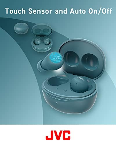 JVC Gumy Mini True Wireless Earbuds – Ultra-Light Bluetooth Headphones with Neodymium Drivers, 23-Hour Battery for Uninterrupted Music, IPX4 Water-Resistant Design Perfect for Active Lifestyles, Effortless Device Pairing for On-the-Go Listening