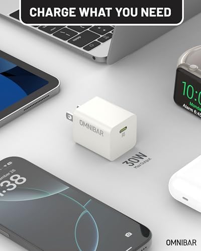 30 W Ga N USB-C Charger for Fast Charging – Compact Power Adapter with PD3.0 & PPS, Perfect for i Phone 16/15/14/13, Google Pixel 9/9 Pro/9 Pro XL, Galaxy Devices, and i Pad – Lightweight, Travel-Friendly Design with Mag Safe Compatibility – Optimized for High Efficiency and Versatile Use