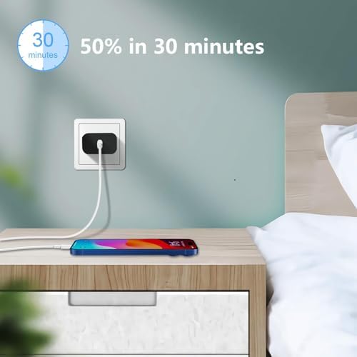 20 W USB C Fast Charging Block 3-Pack for Apple Devices – Compact Wall Adapter for i Phone 11-16, Apple Watch & i Pad – Sleek Purple Design for Enhanced Portability and Efficiency – Universal Compatibility for Optimal Performance