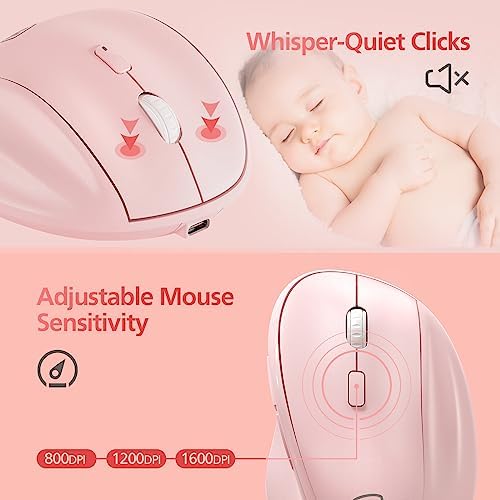 Revolutionize Your Workspace with the Green Ergonomic Wireless Mouse – Superior Vertical Design for Ultimate Comfort, Silent Clicks for Distraction-Free Focus, Long-Lasting Battery Life Powered by 1 AA Battery, Precision Control Up to 1600 DPI with USB Receiver Compatibility for PCs, Laptops, and Desktops