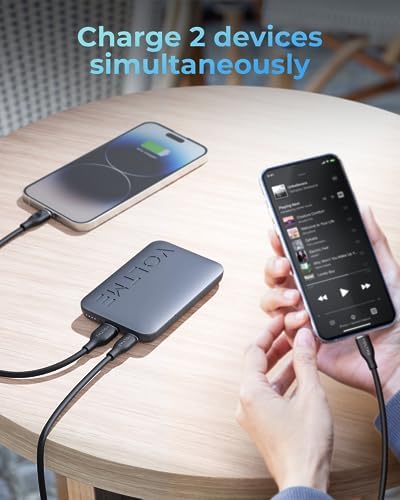 VOLTME 20,000 m Ah Mini Portable Charger – Ultra-Slim, Lightweight Power Bank with 22.5 W High-Speed Dual Output for i Phone 14/13/12/11 & Samsung Devices – Unmatched Portability & Fast Charging Solution for On-the-Go Lifestyle
