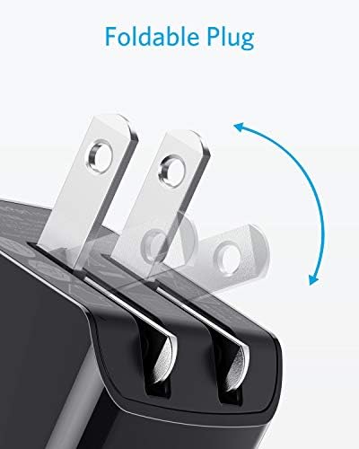 Anker 2-Pack Dual Port 12 W Wall Charger Adapter – Fast Charging USB Block with Foldable Plug for i Phone 16, 15, 14, 13 Pro Max, Galaxy S22, S21, Note 20, HTC, LG – Compact Travel Charger with Dual USB Ports for Ultimate Convenience and Enhanced Compatibility