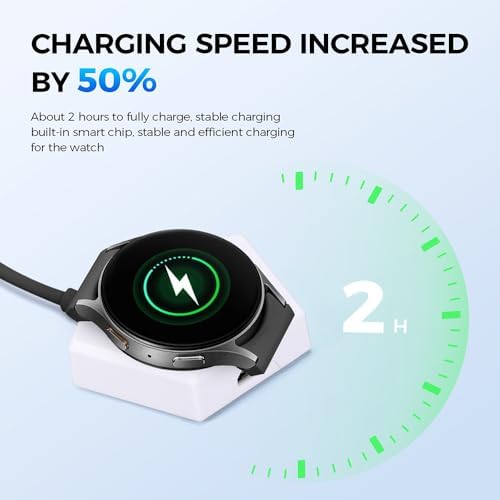 Ultra-Portable Keychain Charger for Samsung Galaxy Watch – Fast and Durable Charging Solution for Galaxy Watch Series 3 to Ultra – Essential Travel Companion for Active Smartwatch Users – Effortless Charging Anytime, Anywhere
