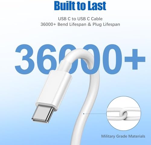 Car Carplay Cable for Apple iPhone 16 15 Pro Plus Max Plus, [3-Pack,3.3FT+3.3FT+3.3FT] USB A to USB C for Carplay USB C Cord, USB C Cable for iPad Pro/Air/Mini,Samsung Galaxy Car Charger Cable Cord – Enhanced Compatibility and Speed