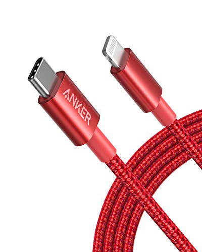 Anker Premium Nylon Braided USB C to Lightning Cable – 6 FT Durable MFi Certified Charger for i Phone 14 and More – Fast Charging & High-Speed Data Transfer Cable for Ultimate Connectivity