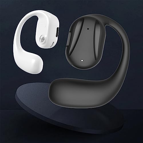 Open-Ear Bluetooth 5.2 Headphones with Earhooks – Lightweight, IPX4 Waterproof Noise Reduction Sport Earbuds for Running and Workouts – Enhanced Surround Awareness and Comfort for Active Lifestyles