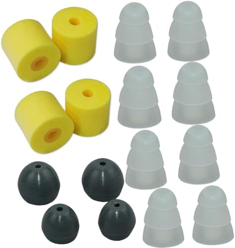 Premium Yellow Memory Foam Ear Tips for Shure SE Models – 8-Pair Replacement Set for Enhanced Sound Isolation and Comfort – Compatible with SSE110, SE112, SE215, SE310, SE425, SE846 – Elevate Your Audio Experience with Superior Fit and Durability
